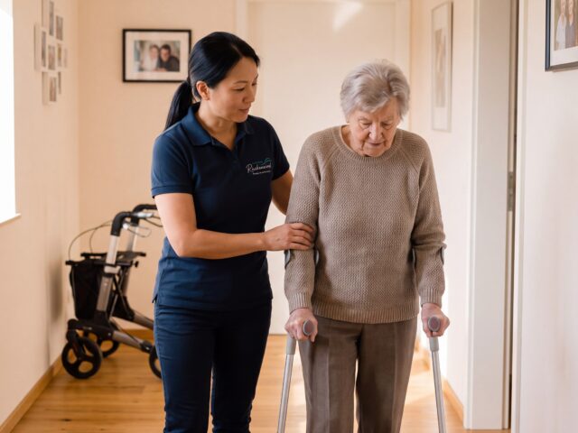 Physiotherapie nach Oberschenkelhalsbruch: Sicher zurück in die Mobilität