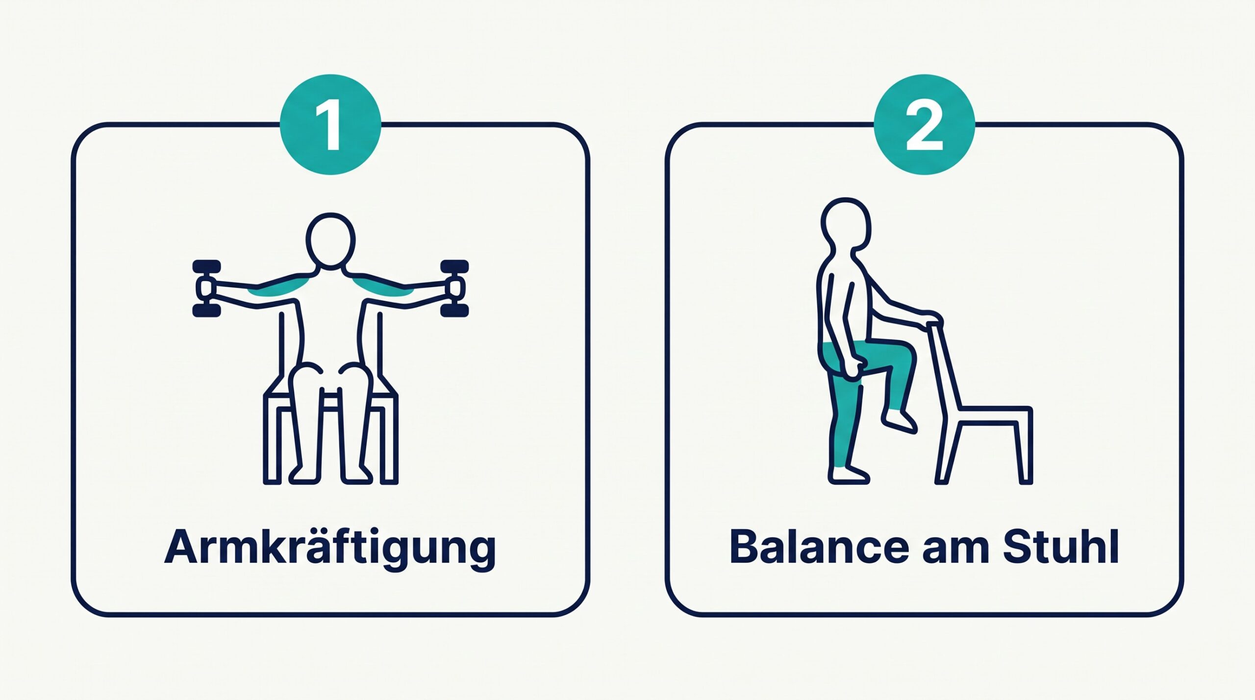Zwei Übungen zur Sturzprophylaxe